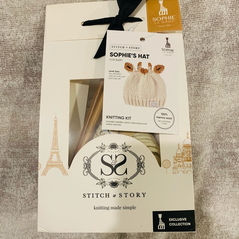 Knitting kit for mom and baby